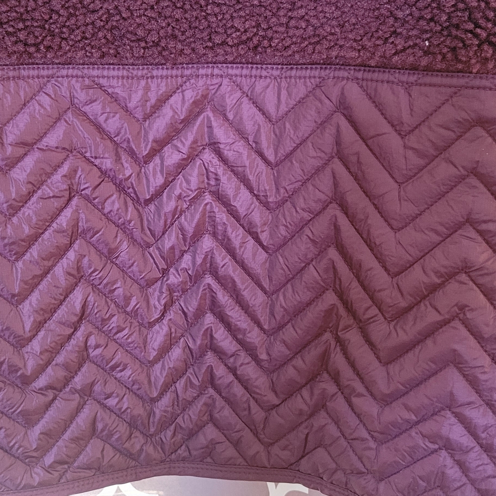 NWOT Athleta Burgundy Fleece Pullover - Picture 10 of 12